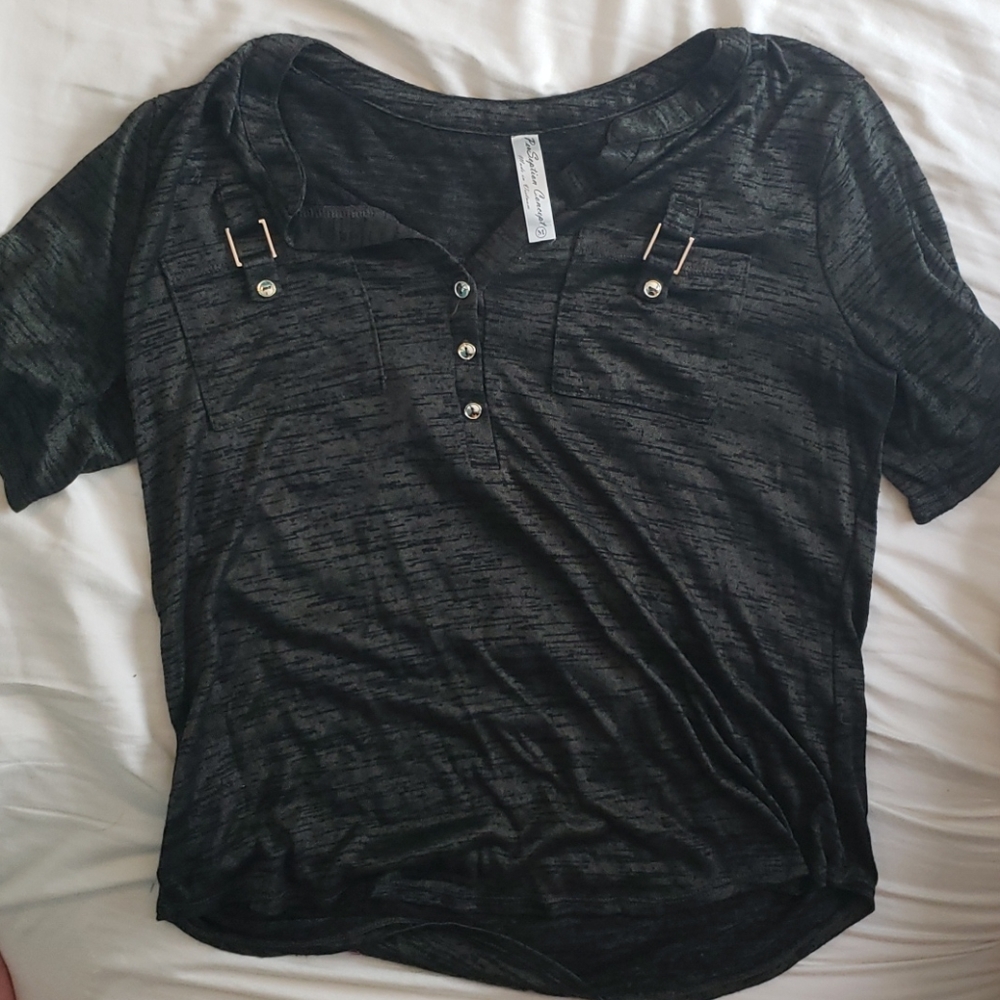 Forest green blouse